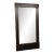 Crate & Barrel Burnished Metal Floor Mirror For Sale