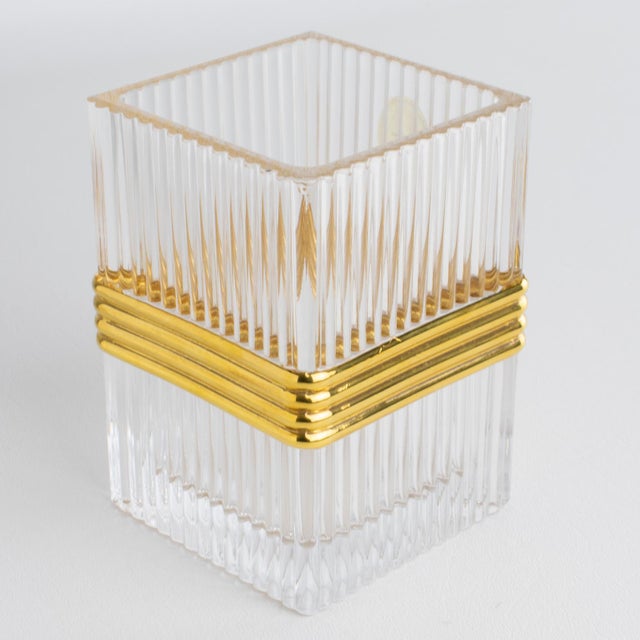 Christian Dior Paris Crystal Desk Accessory Pencil Cup, circa 1990 For Sale - Image 9 of 16