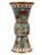 Metal Large Japanese Cloisonne Enamel Trumpet Shaped Vase For Sale - Image 7 of 10
