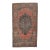 1970s Vintage Persian Handmade Wool Cotton Red Area Rug For Sale