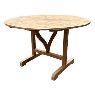 Antique French Wine Tasting Table De Vendange For Sale