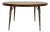 Vintage Mid Century Modern Folding Laminate Top Oval Dining Table For Sale