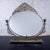 Late 19th to Early 20th Century Art Nouveau Tabletop Metal Vanity Oval Beveled Mirror W/Candle Holders For Sale - Image 18 of 18