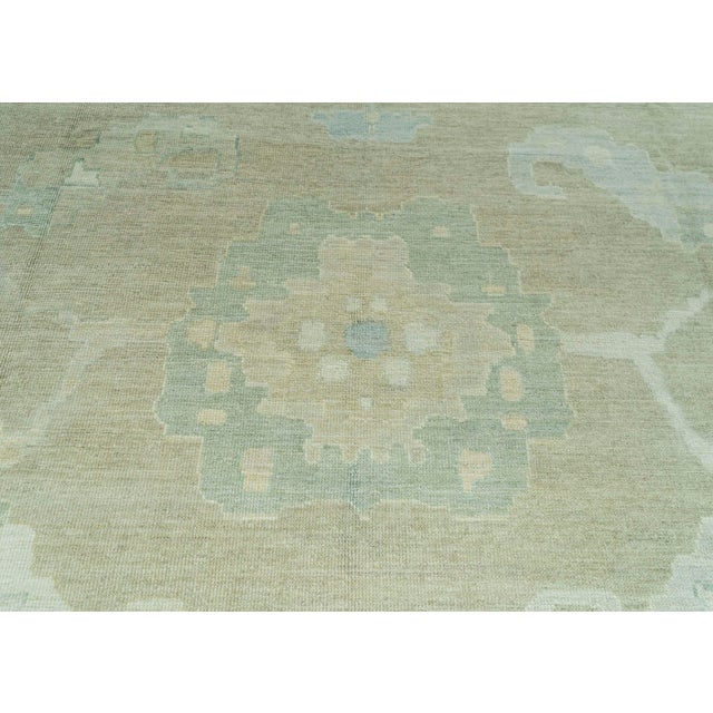 Turkish Oushak Rug 12'4" x 18'1" #19297 For Sale In Houston - Image 6 of 8