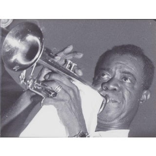 Louis Armstrong in Concert, 1955, Original Vintage Photograph For Sale