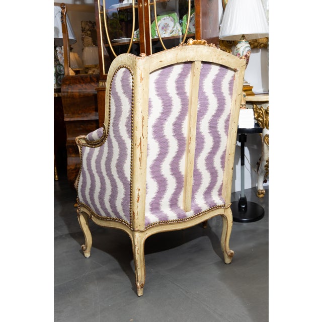 Pair of 19th Century French Bergere Chairs For Sale - Image 4 of 8