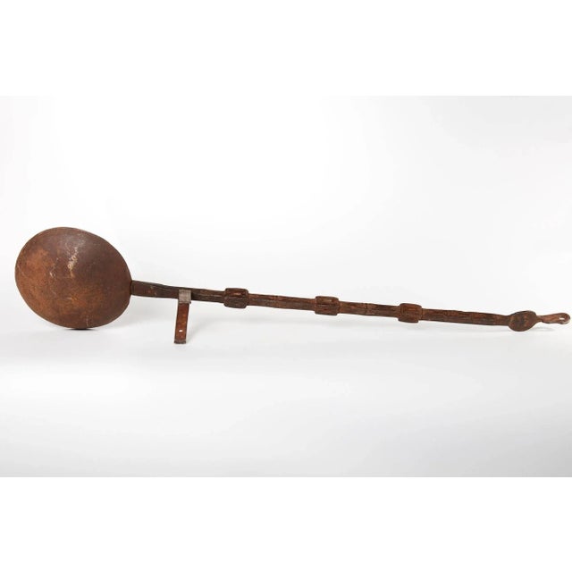 Early 20th century iron cooking utencil from India This is a cool and unusual decorative object.