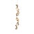 Dune 6 Vertical Line Pendant Light with Shades in Gold Metallic Tone by Daniel Becker for Moss Objects For Sale - Image 9 of 9