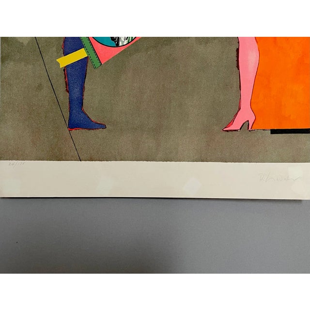 Lindner, On (from the Fun City Portfolio), 1971, Lithograph For Sale - Image 4 of 5