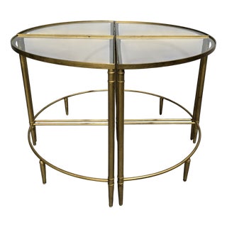 French Art Deco Nesting Tables, 1940s, Set of 4 For Sale