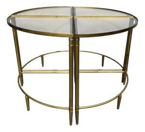French Art Deco Nesting Tables, 1940s, Set of 4