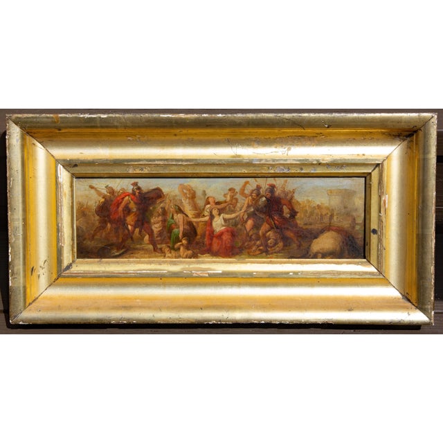 Pair Italian Oil Paintings Grand Tour Roman Scenes Annibale Gatti 19th Century For Sale In Rochester - Image 6 of 9