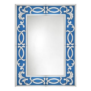 Venetian Mirror Murano Glass "Blù" by Fratelli Tosi For Sale
