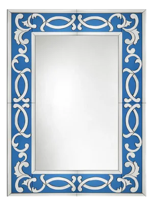 Venetian Mirror Murano Glass "Blù" by Fratelli Tosi