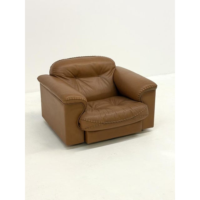Vintage Camel Brown DS-101 Armchair from de Sede, 1970s For Sale - Image 10 of 18