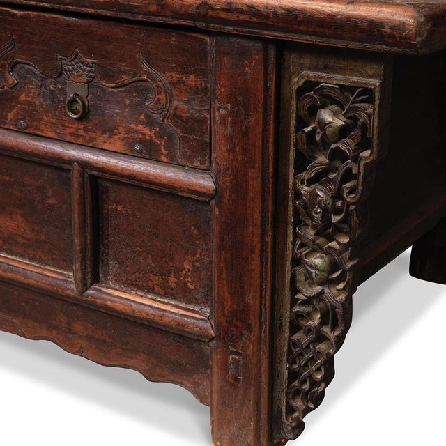 Elm Panelled Coffer For Sale - Image 6 of 9