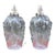 Pair of Vaughan "Pavia" Hand-Blown Crystal Glass Table Lamps, Model tg0080.ni For Sale