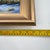 Coastal Palm Tree Beach Original Painting in Gold Frame For Sale - Image 10 of 12