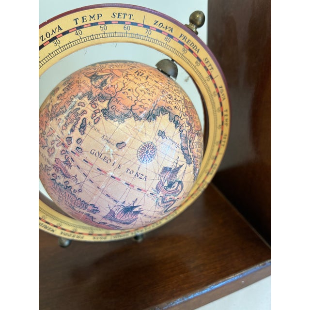Vintage Old World Globe Wood Bookends, a Pair For Sale - Image 9 of 11
