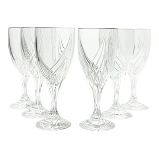 Lenox “Debut (Gold)” Crystal Iced Tea Glasses - Set of 6 For Sale