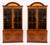 This is a superb and decorative vintage pair of Georgian revival flame mahogany bookcases, purchased from Harrods, London,...