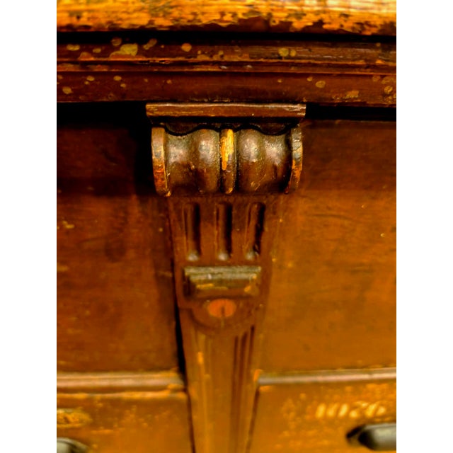 Wood Shop or Pharmacy Furniture in Wood with Drawers, 19th Century, Set of 2 For Sale - Image 7 of 18