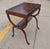 1950s Regency Leather Top Mahogany Side Table With Curule Legs - A Pair For Sale - Image 15 of 16