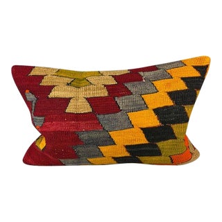 16 x 24 Kilim Pillow Turkish Istanbul Dreamscape Pillow Cushion Cover For Sale