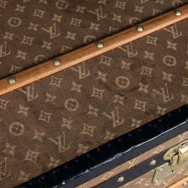 Antique Trunk in Woven Canvas from Louis Vuitton, 1900 For Sale - Image 14 of 18