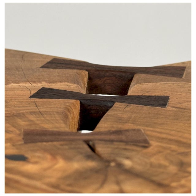 Wood Heart Table No. 2 – Artisan Black Walnut Coffee Table With Live Edge For Sale - Image 7 of 10