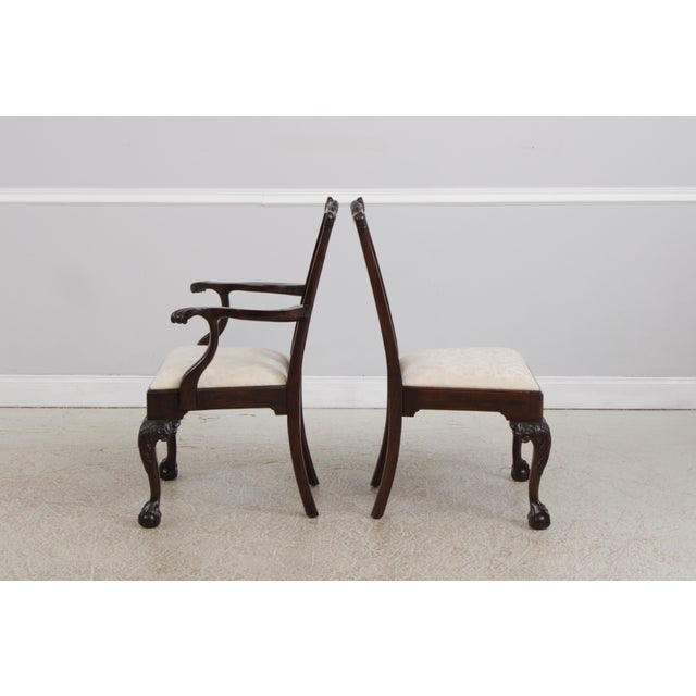 Set of 6 Stickley Mahogany Chippendale Dining Chairs For Sale - Image 10 of 18