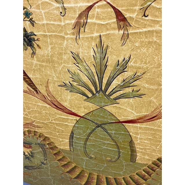 Vintage French Rococo Decorative Wall Panel by Jeanne Reed’s Williamsburg Virginia, Antique-Style Chinoiserie Art For Sale - Image 6 of 16