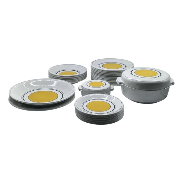 Giano Table Service by Antonia Campi for Richard Ginori, Italy, 1960s, Set of 28 For Sale