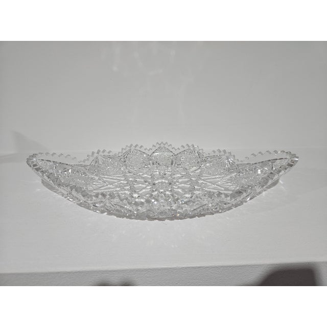 Crystal Bowl with Star Motif, 1920s For Sale - Image 12 of 12