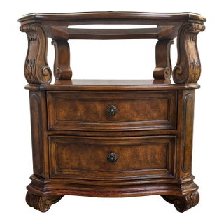 Drexel Heritage Talavera End Table – Glass Top For Sale