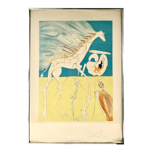 Salvador Dalí "Saturnian Giraffe" Framed