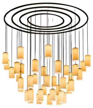 Large Porcelain Cirio Chandelier Pendant Lamp by Antoni Arola