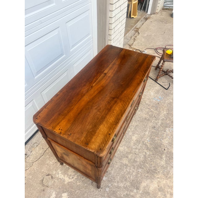 Wood French 18th Century Louis XVI Walnut Chest of Drawers For Sale - Image 7 of 12