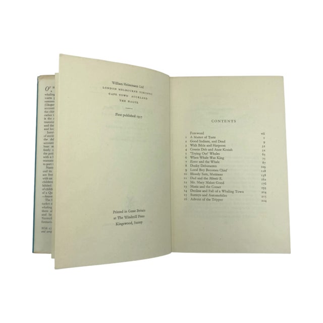 Paper Of Whales and Women by Frank B. Gilbreth Jr. – 1957 Hardcover Nantucket For Sale - Image 7 of 12