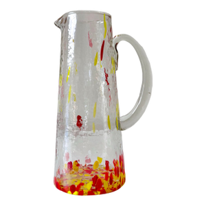 Confetti Style Art Glass Martini Pitcher