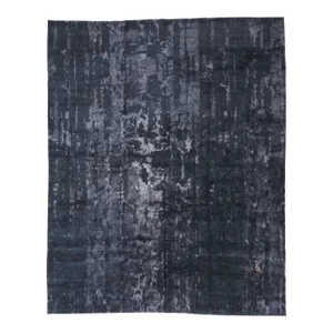 Modern Obscured Depths Wool & Silk Tibetan Rug - 12'00 X 14'11