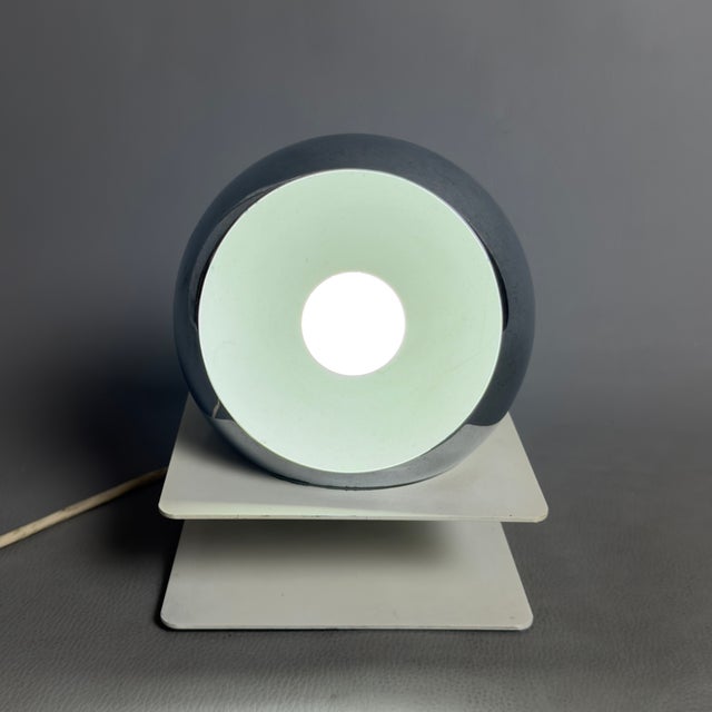 Modern Orb Eye Metal Table Lamp by Goffredo Reggiani for Reggiani, 1970s For Sale - Image 3 of 13