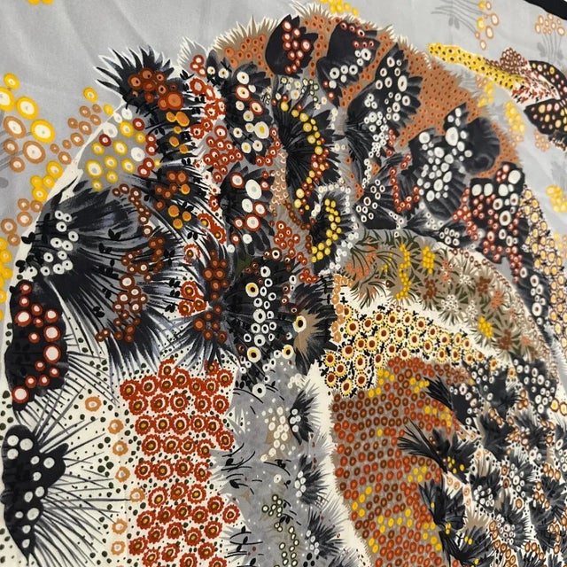 1980s Swan Motif Silk Carrè Scarf by Ferragamo For Sale - Image 12 of 12