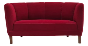 Vintage Danish Two-Seater Curved Sofa, 1960s