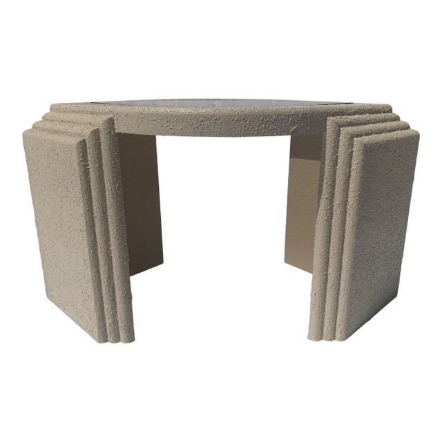 Wood Postmodern 1980s Eye Shape Side Table For Sale - Image 7 of 8