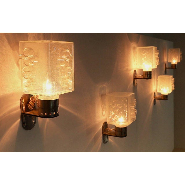 Sconces by Albano Poli for Poliarte, 1960s, Set of 5 For Sale - Image 6 of 14