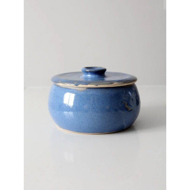 Contemporary Vintage Studio Pottery Bowl With Lid For Sale - Image 3 of 10