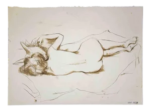 Leo Guida, Female Figure, Original Drawing, 1970s