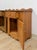 Mid 20th Century Pair of Rustic Pine Nightstands Drawer Arched Cabinet Door Scalloped European For Sale - Image 15 of 17