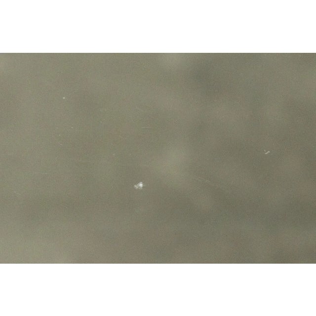 White Tempered Glass Table with Leather Covered Legs For Sale - Image 8 of 12